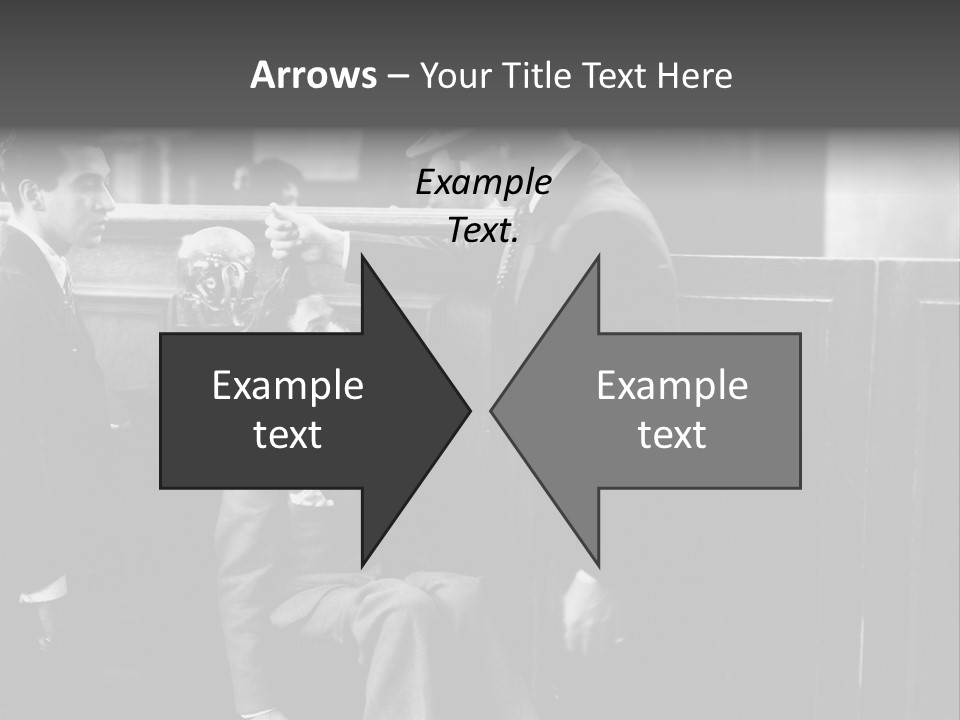 A Man Handing A Trophy To A Little Boy PowerPoint Template