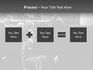 A Man Handing A Trophy To A Little Boy PowerPoint Template