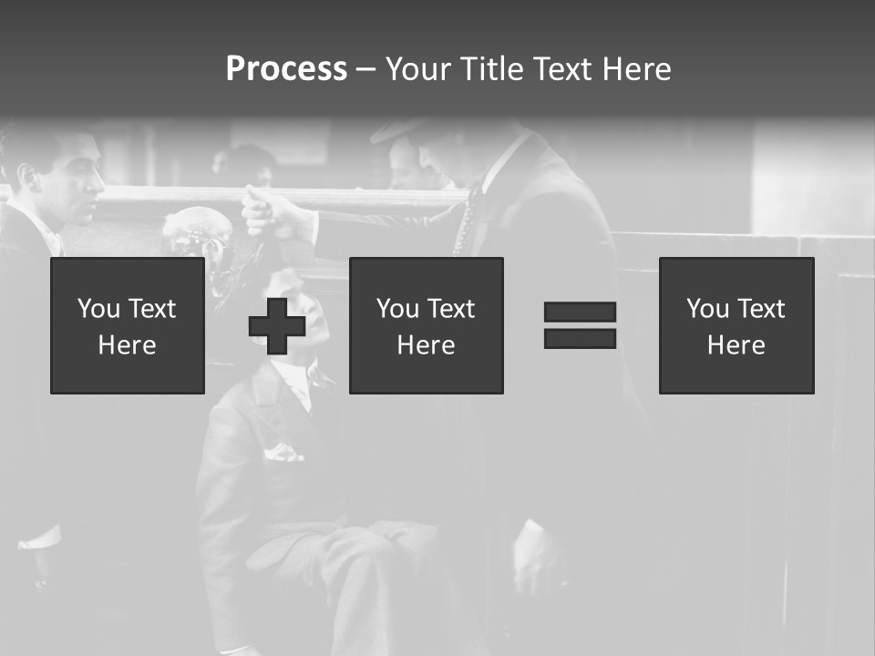 A Man Handing A Trophy To A Little Boy PowerPoint Template