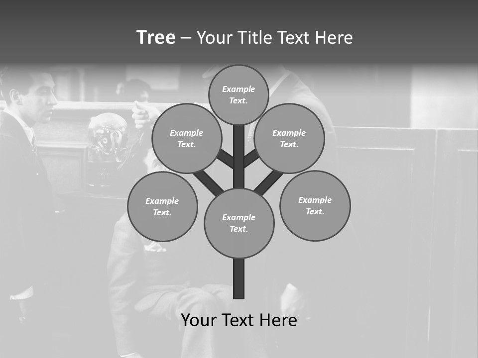 A Man Handing A Trophy To A Little Boy PowerPoint Template