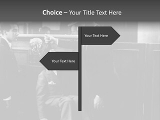 A Man Handing A Trophy To A Little Boy PowerPoint Template