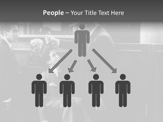 A Man Handing A Trophy To A Little Boy PowerPoint Template