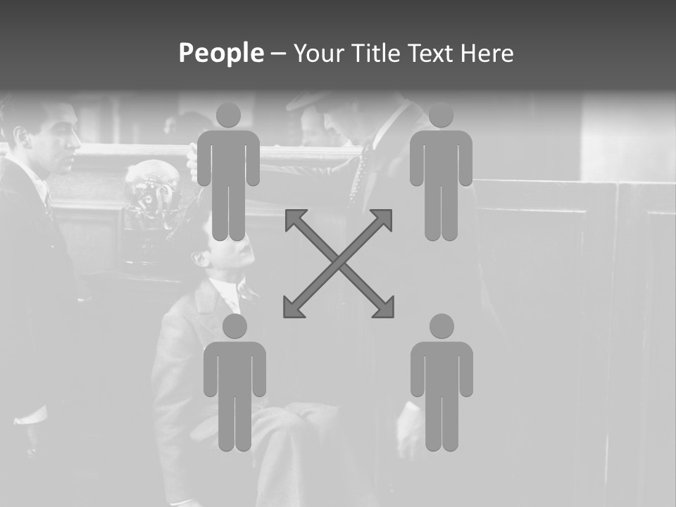 A Man Handing A Trophy To A Little Boy PowerPoint Template