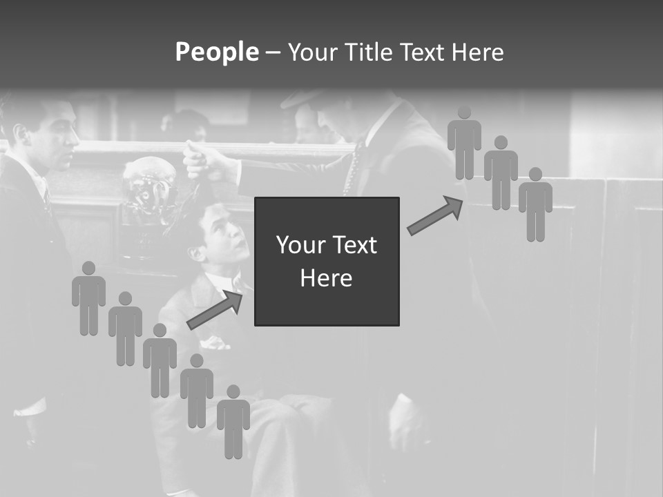 A Man Handing A Trophy To A Little Boy PowerPoint Template