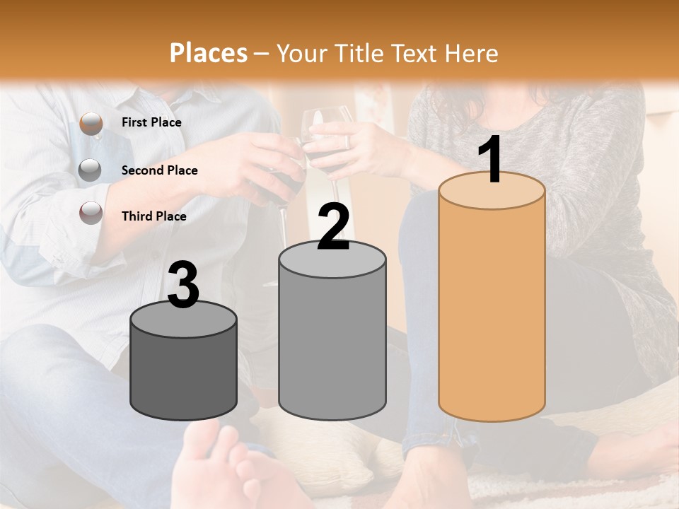 A Man And A Woman Sitting On The Floor With Boxes In The Background PowerPoint Template
