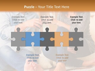 A Man And A Woman Sitting On The Floor With Boxes In The Background PowerPoint Template