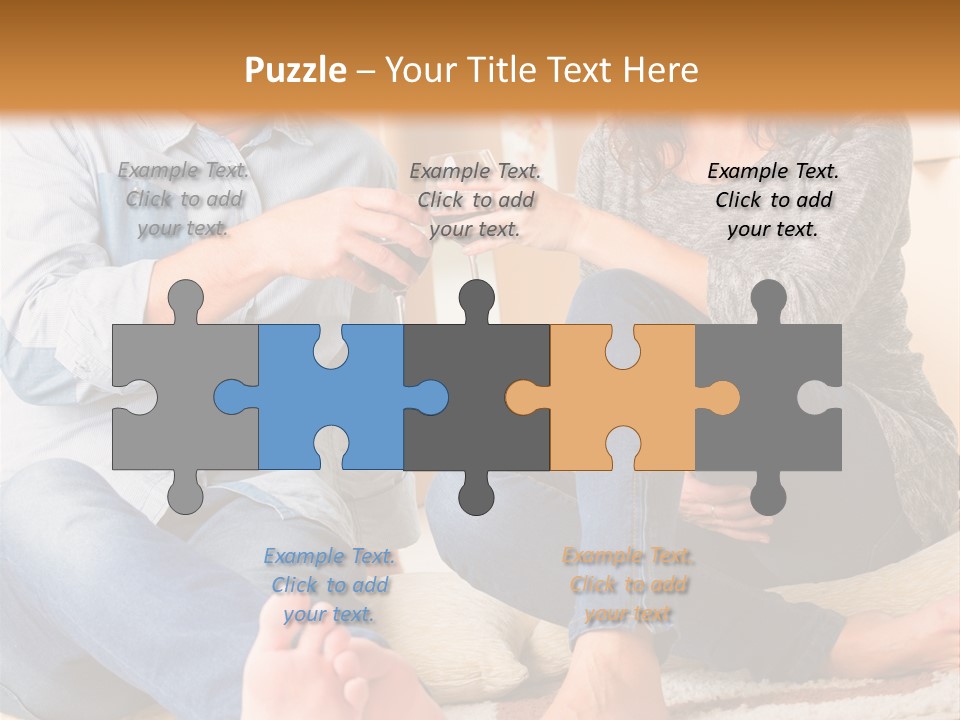 A Man And A Woman Sitting On The Floor With Boxes In The Background PowerPoint Template