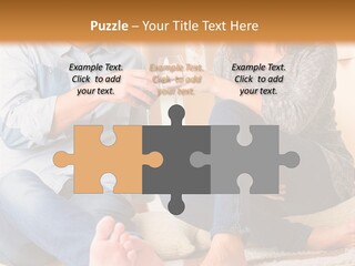 A Man And A Woman Sitting On The Floor With Boxes In The Background PowerPoint Template