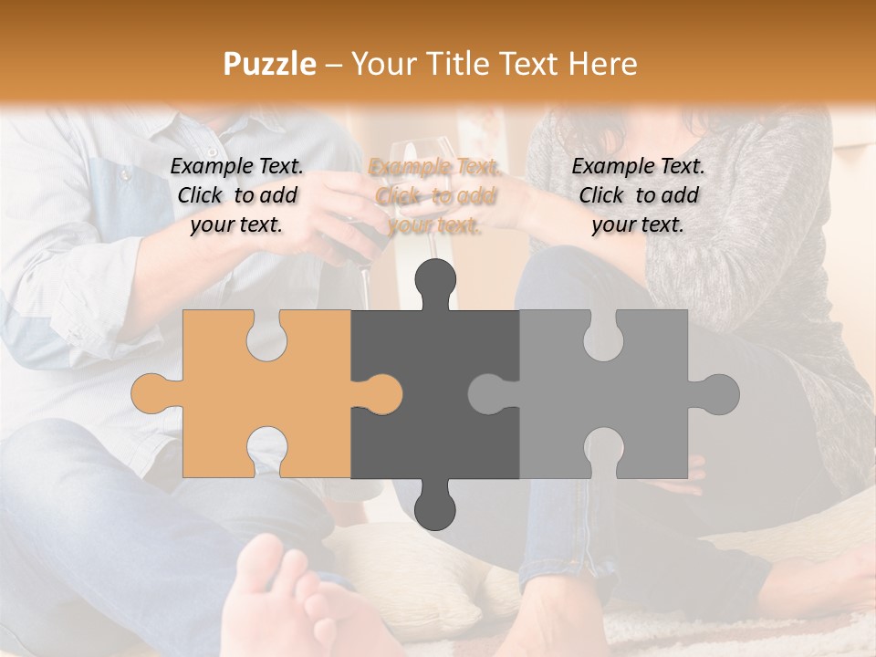 A Man And A Woman Sitting On The Floor With Boxes In The Background PowerPoint Template
