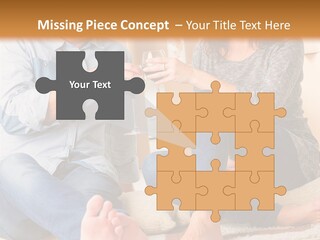 A Man And A Woman Sitting On The Floor With Boxes In The Background PowerPoint Template