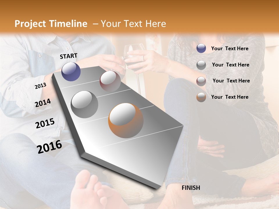 A Man And A Woman Sitting On The Floor With Boxes In The Background PowerPoint Template