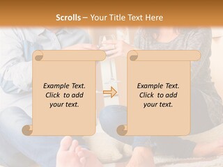 A Man And A Woman Sitting On The Floor With Boxes In The Background PowerPoint Template