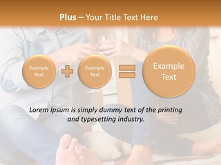 A Man And A Woman Sitting On The Floor With Boxes In The Background PowerPoint Template