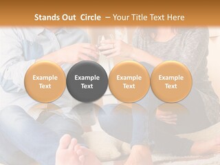 A Man And A Woman Sitting On The Floor With Boxes In The Background PowerPoint Template