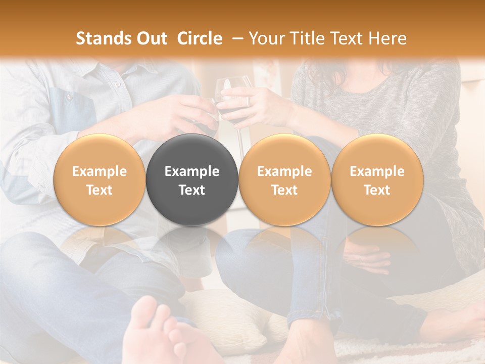 A Man And A Woman Sitting On The Floor With Boxes In The Background PowerPoint Template
