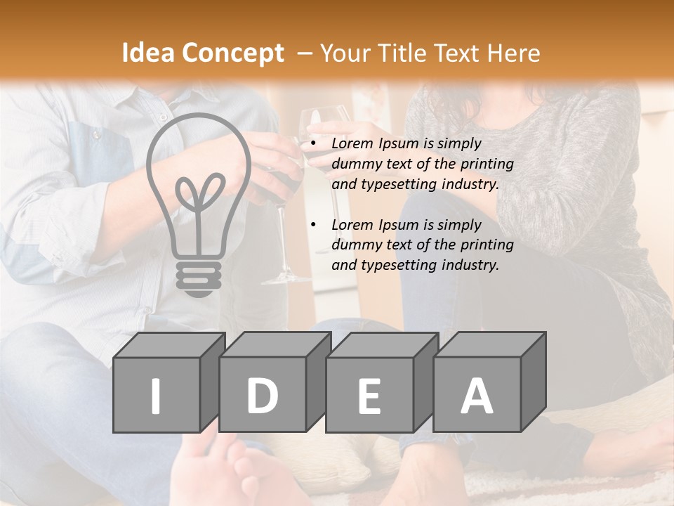 A Man And A Woman Sitting On The Floor With Boxes In The Background PowerPoint Template