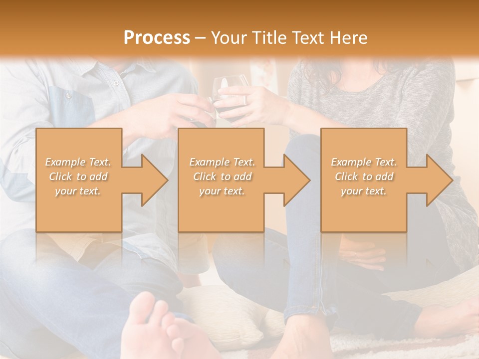 A Man And A Woman Sitting On The Floor With Boxes In The Background PowerPoint Template