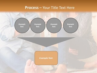 A Man And A Woman Sitting On The Floor With Boxes In The Background PowerPoint Template