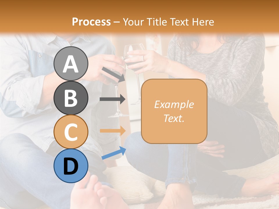 A Man And A Woman Sitting On The Floor With Boxes In The Background PowerPoint Template