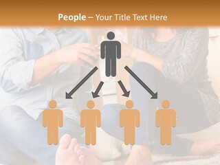 A Man And A Woman Sitting On The Floor With Boxes In The Background PowerPoint Template