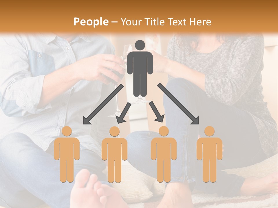 A Man And A Woman Sitting On The Floor With Boxes In The Background PowerPoint Template