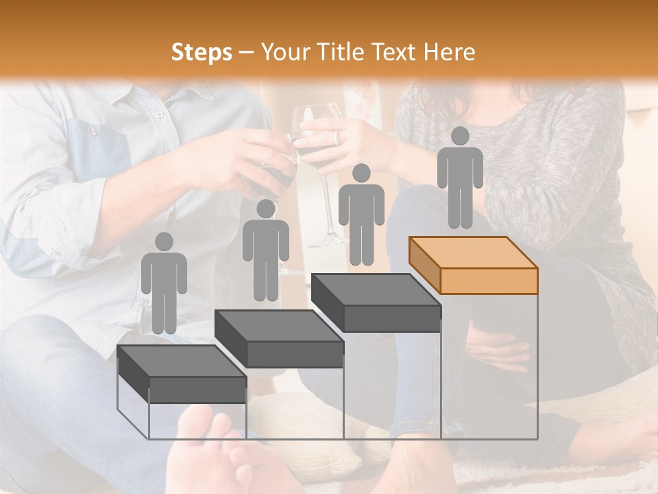 A Man And A Woman Sitting On The Floor With Boxes In The Background PowerPoint Template