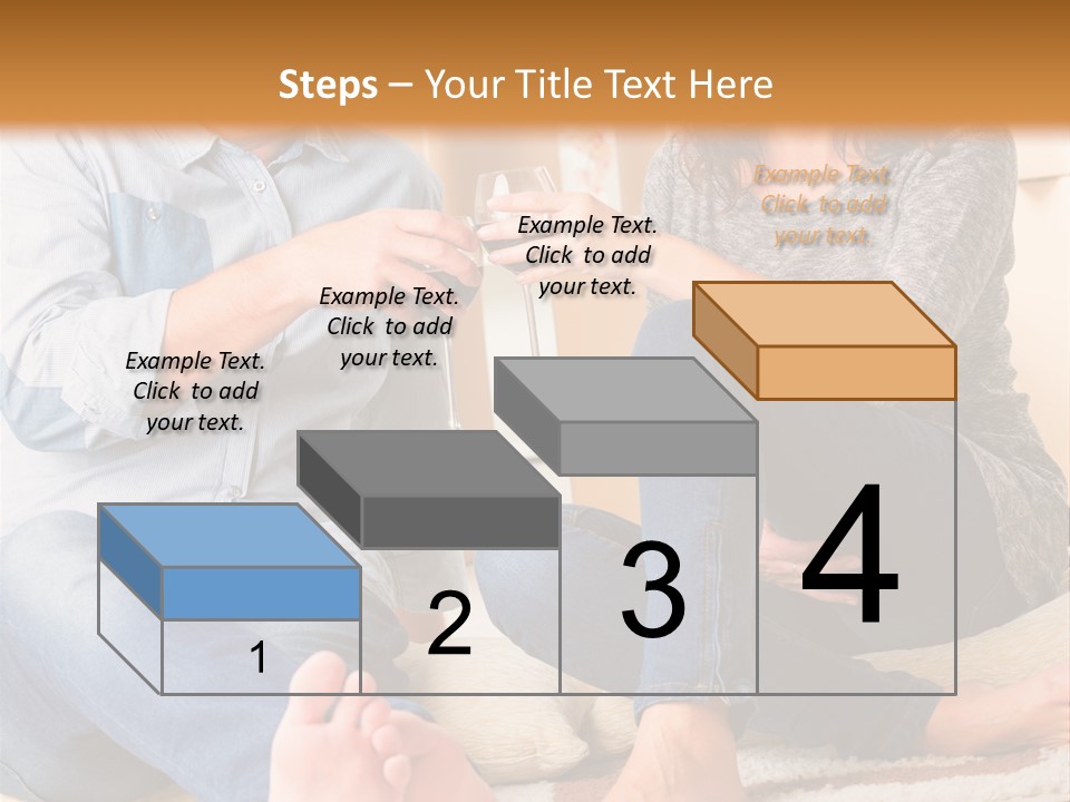 A Man And A Woman Sitting On The Floor With Boxes In The Background PowerPoint Template