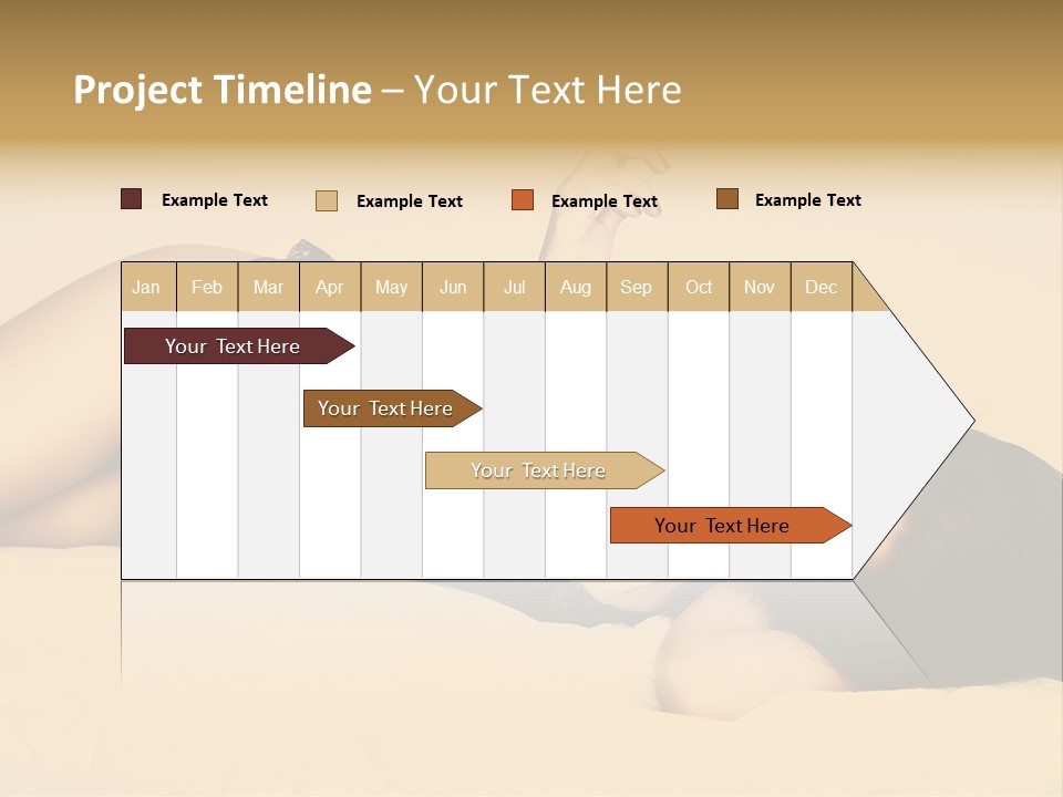 A Woman In Lingerie Smoking A Cigarette PowerPoint Template