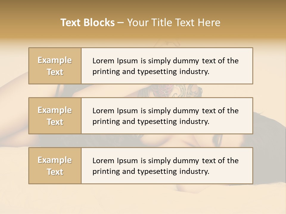 A Woman In Lingerie Smoking A Cigarette PowerPoint Template