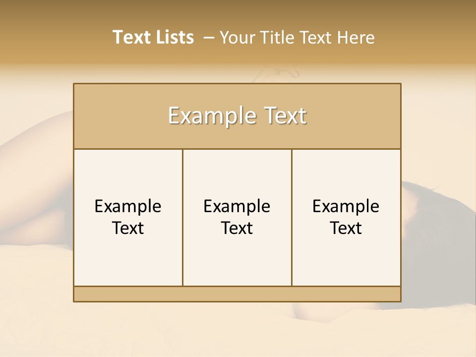 A Woman In Lingerie Smoking A Cigarette PowerPoint Template