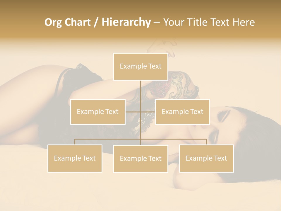 A Woman In Lingerie Smoking A Cigarette PowerPoint Template