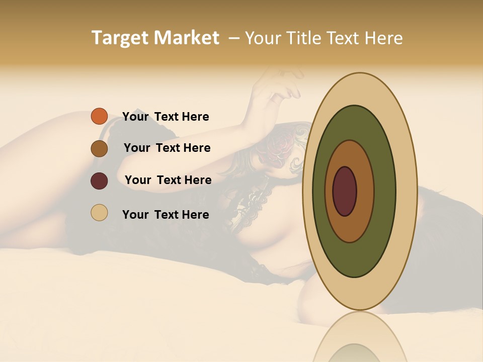 A Woman In Lingerie Smoking A Cigarette PowerPoint Template