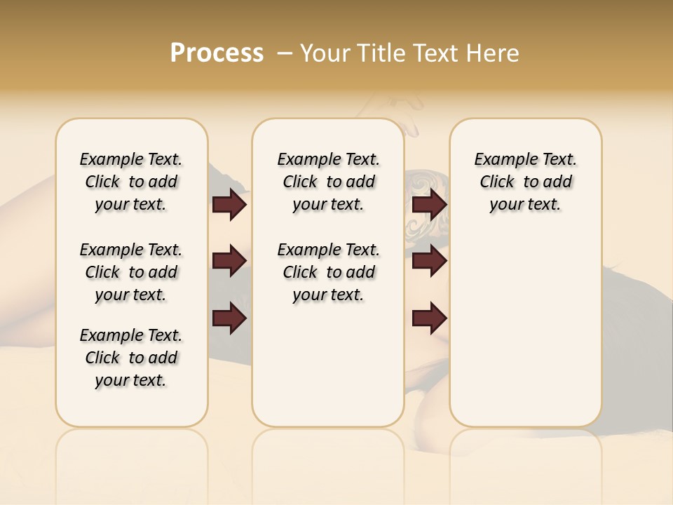 A Woman In Lingerie Smoking A Cigarette PowerPoint Template