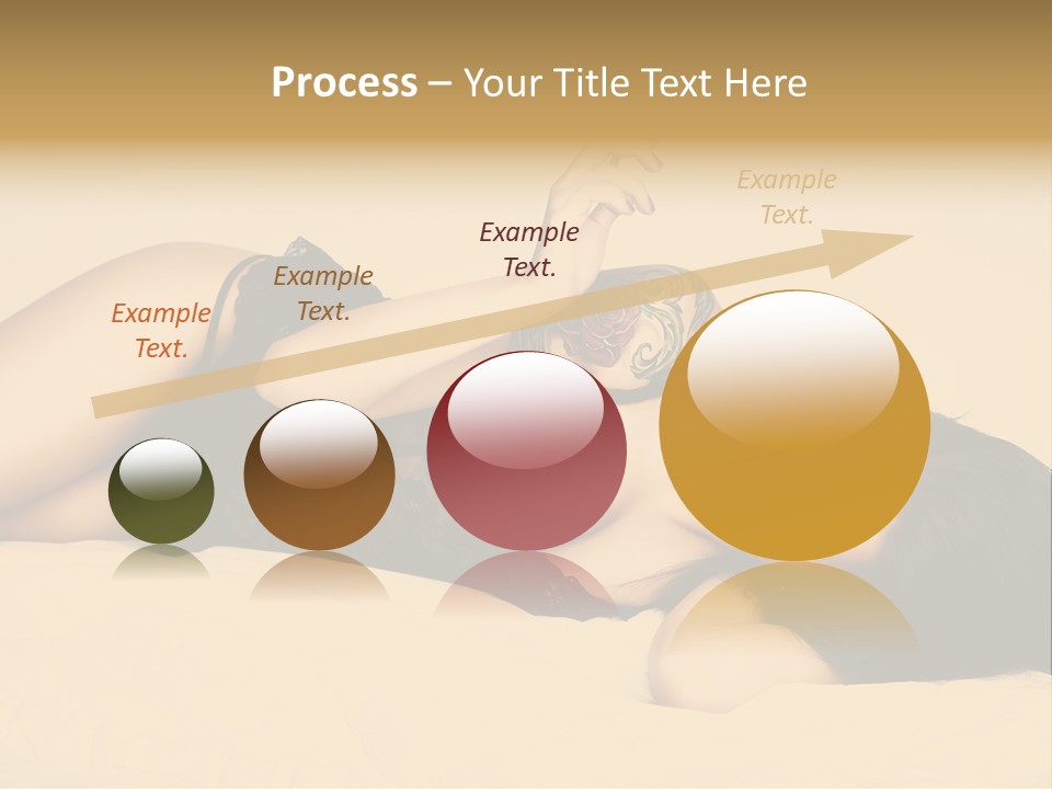 A Woman In Lingerie Smoking A Cigarette PowerPoint Template