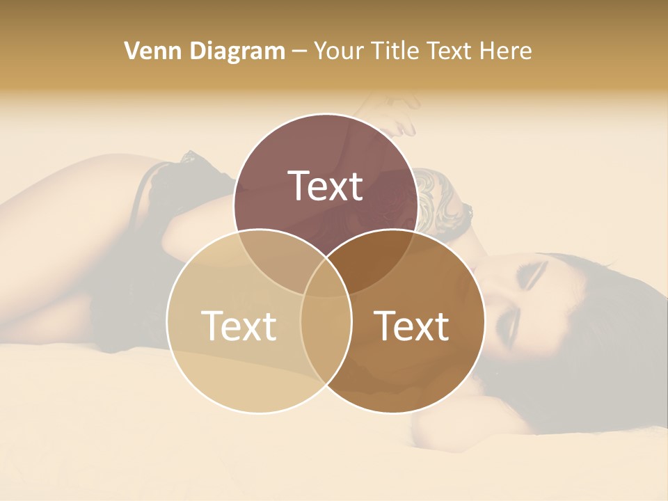 A Woman In Lingerie Smoking A Cigarette PowerPoint Template