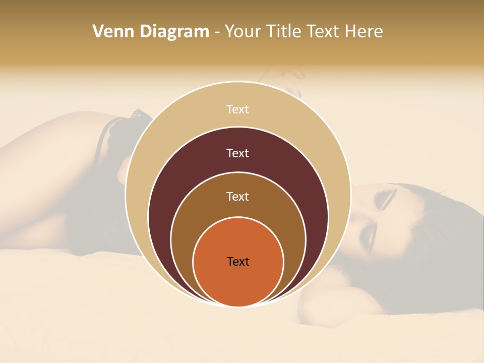 A Woman In Lingerie Smoking A Cigarette PowerPoint Template