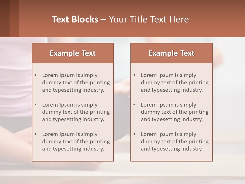 A Woman Sitting In A Yoga Position With Her Hands In The Air PowerPoint Template