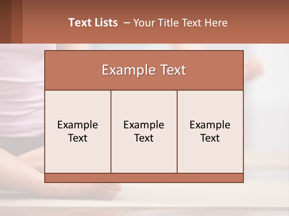 A Woman Sitting In A Yoga Position With Her Hands In The Air PowerPoint Template