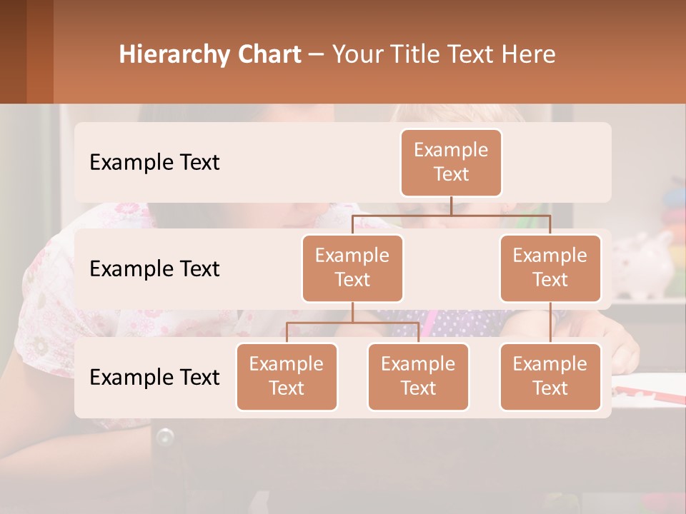 A Woman And A Child Are Sitting At A Table PowerPoint Template