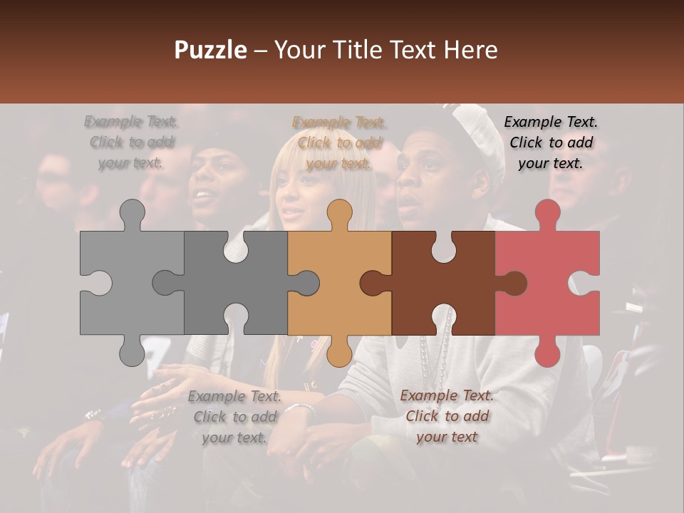 A Group Of People Sitting Next To Each Other PowerPoint Template