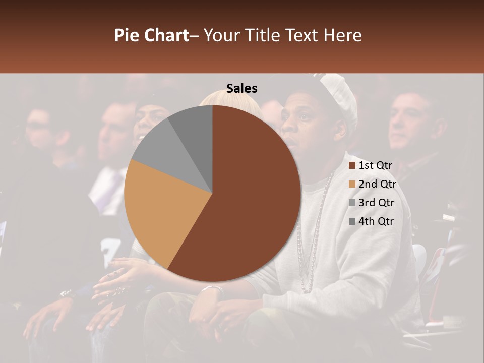 A Group Of People Sitting Next To Each Other PowerPoint Template