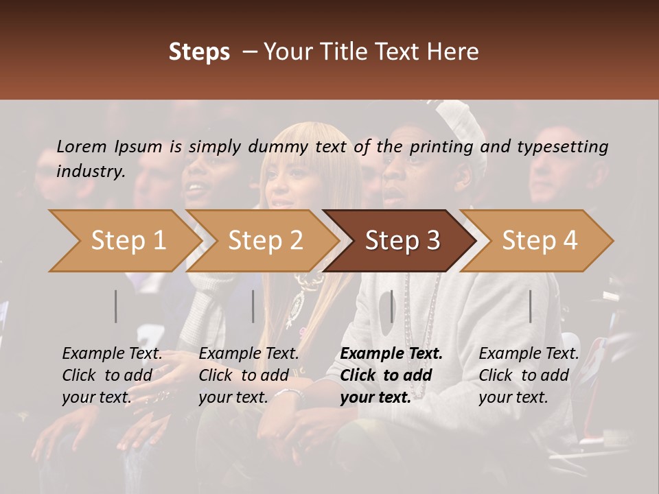 A Group Of People Sitting Next To Each Other PowerPoint Template