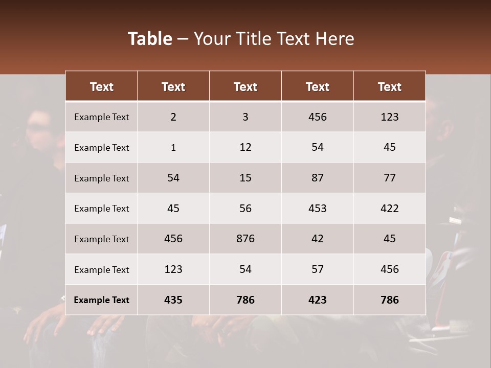 A Group Of People Sitting Next To Each Other PowerPoint Template