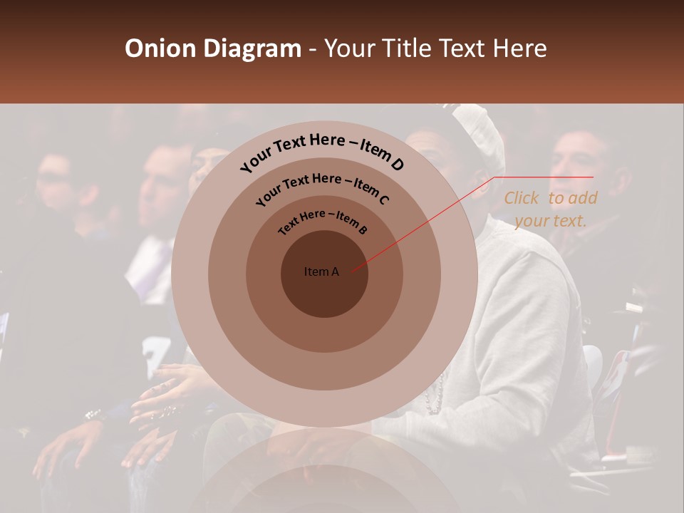 A Group Of People Sitting Next To Each Other PowerPoint Template