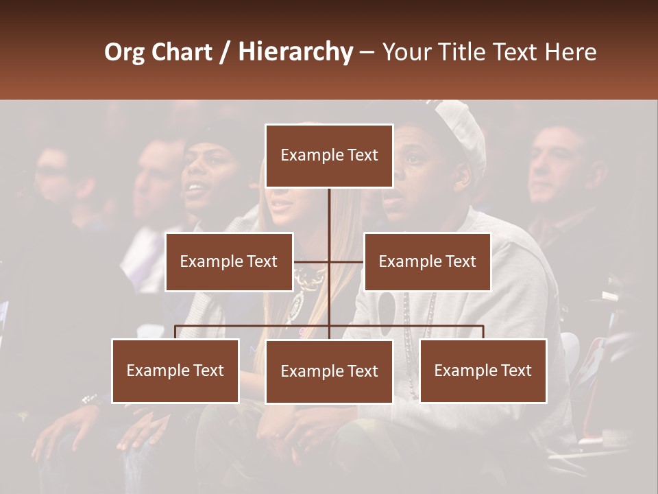 A Group Of People Sitting Next To Each Other PowerPoint Template