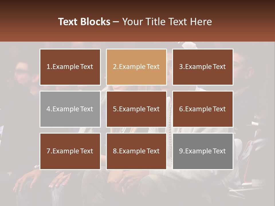 A Group Of People Sitting Next To Each Other PowerPoint Template