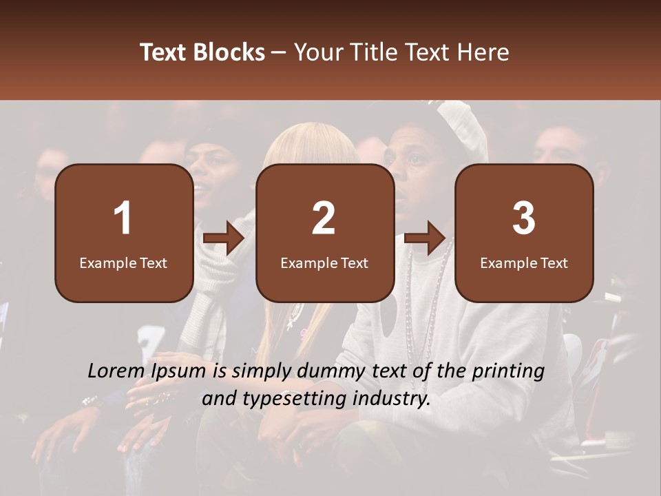 A Group Of People Sitting Next To Each Other PowerPoint Template
