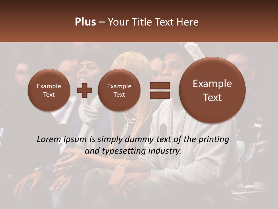 A Group Of People Sitting Next To Each Other PowerPoint Template