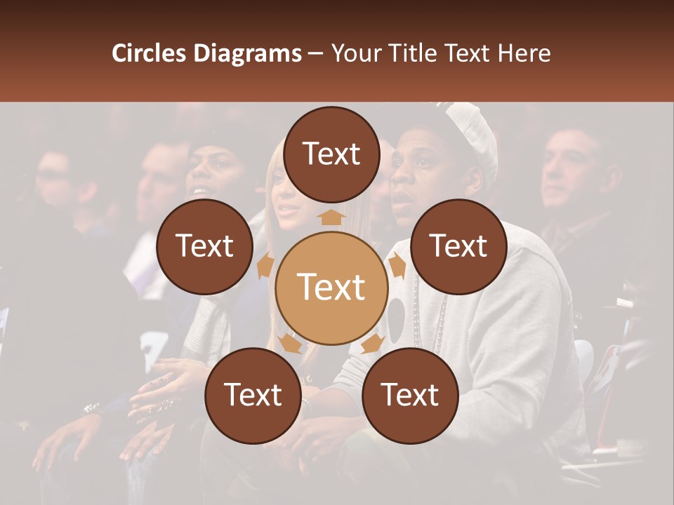 A Group Of People Sitting Next To Each Other PowerPoint Template