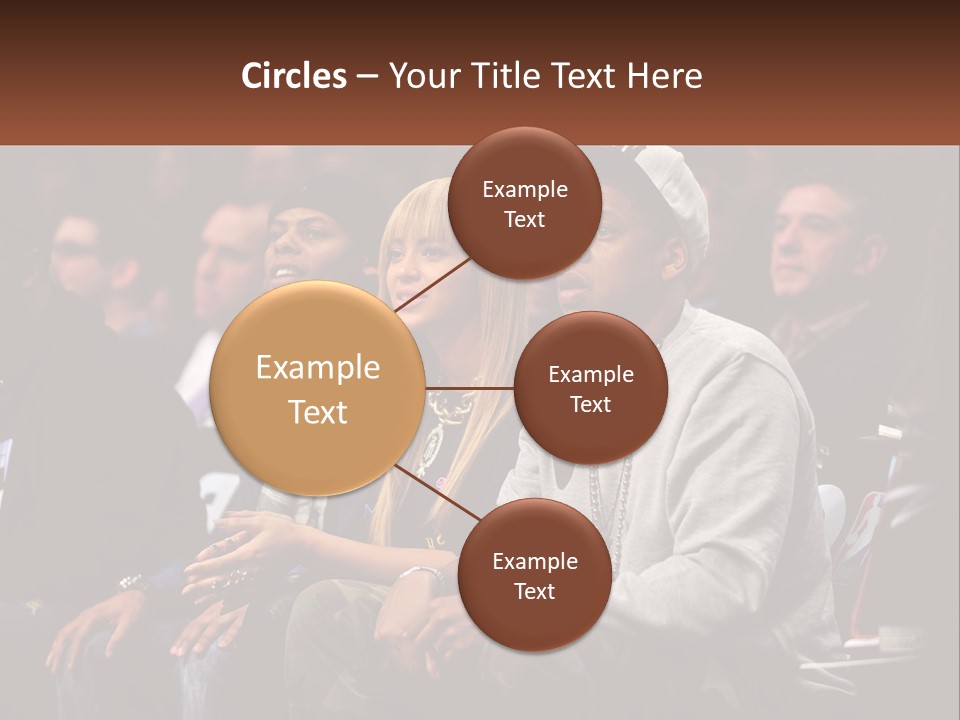 A Group Of People Sitting Next To Each Other PowerPoint Template